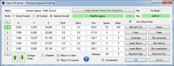 OpusFSI Panning Sequence Editing